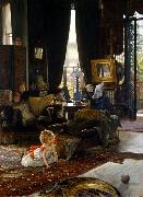 James Tissot Hide and Seek oil on canvas